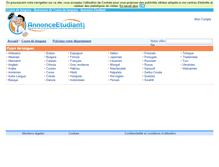 Tablet Screenshot of cours-de-langues.annonceetudiant.com