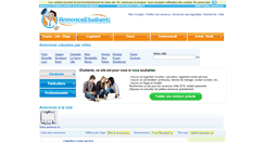 Desktop Screenshot of annonceetudiant.com