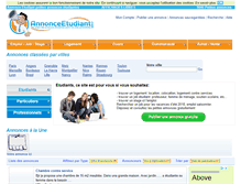 Tablet Screenshot of annonceetudiant.com
